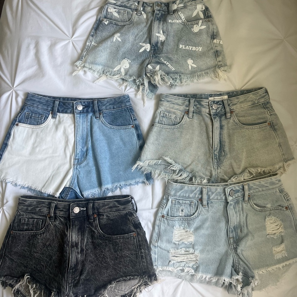 5 pair of Pacsun Jean shorts.